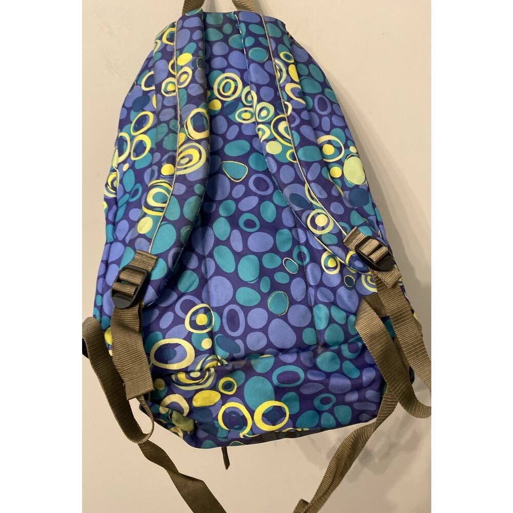 L.L. Bean Backpack Daypack Book Bag Reflective Camping Hiking School Blue Purple - Picture 9 of 9